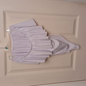 White off shoulder bodysuit!